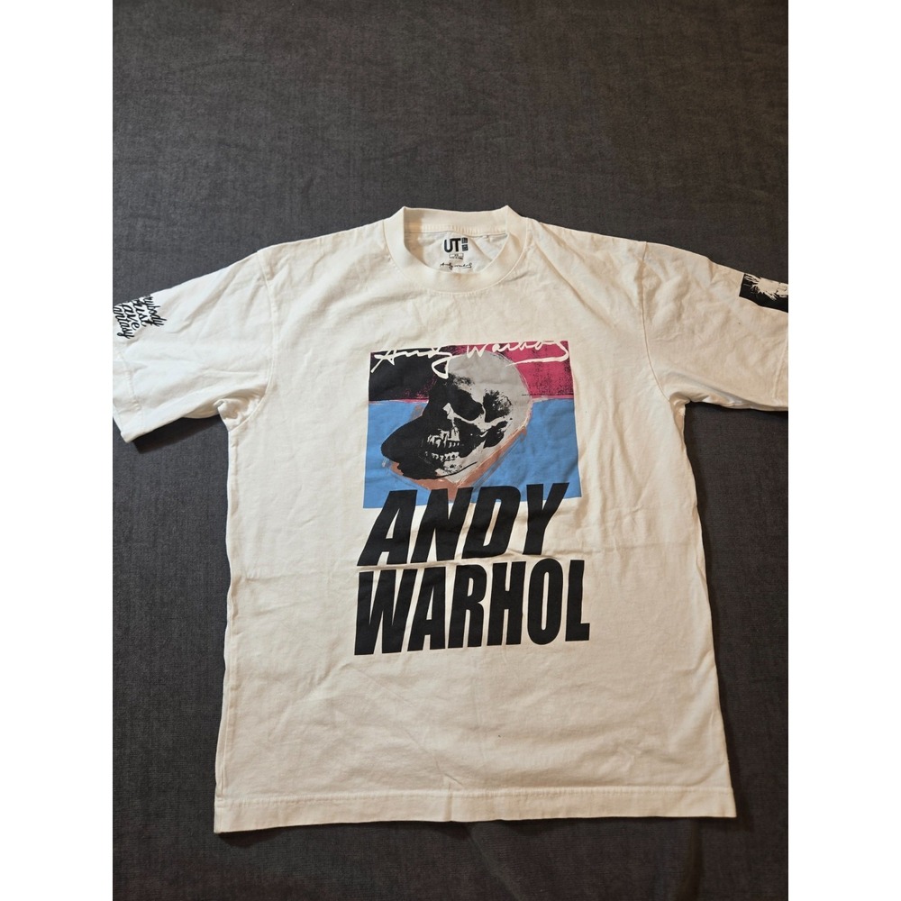 UNIQLO x ANDY WARHOL The World Fascinates Me Skull Graphic T-shirt Extra Small